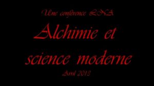 Alchimie et Science moderne